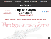 Tablet Screenshot of diamondsmyway.com